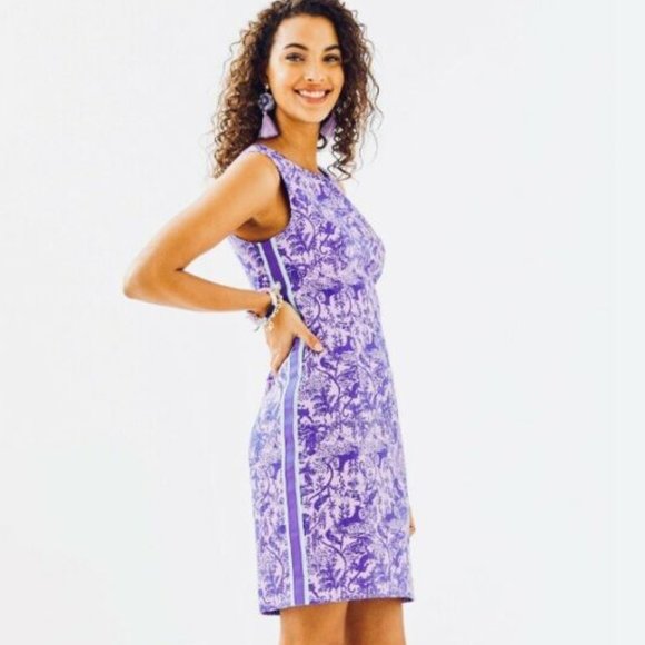 Lilly Pulitzer Dresses & Skirts - NEW Lilly Pulitzer Mila Stretch Shift Dress Lilac Freesia Safari As I Can See